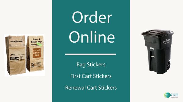 order yard waste stickers online